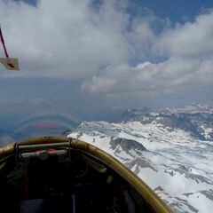 Flugwegposition um 10:49:35: Aufgenommen in der Nähe von Gemeinde Maria Alm am Steinernen Meer, 5761, Österreich in 3066 Meter